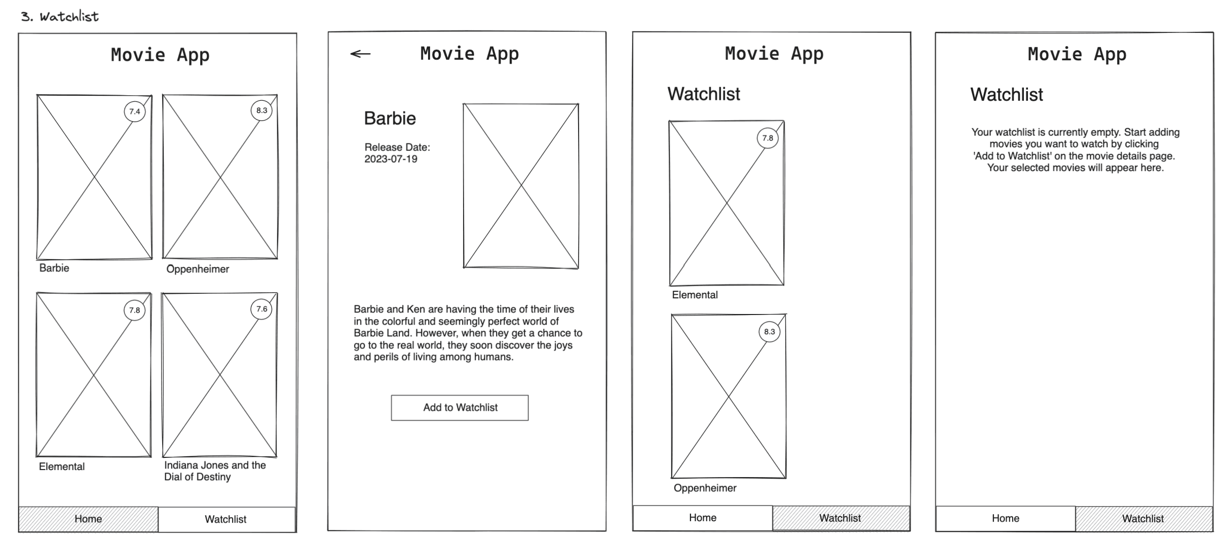 Scribble User Story: Watchlist"